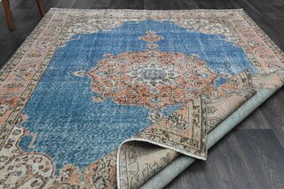 Blue Oriental Vintage Area Rug - Thumbnail