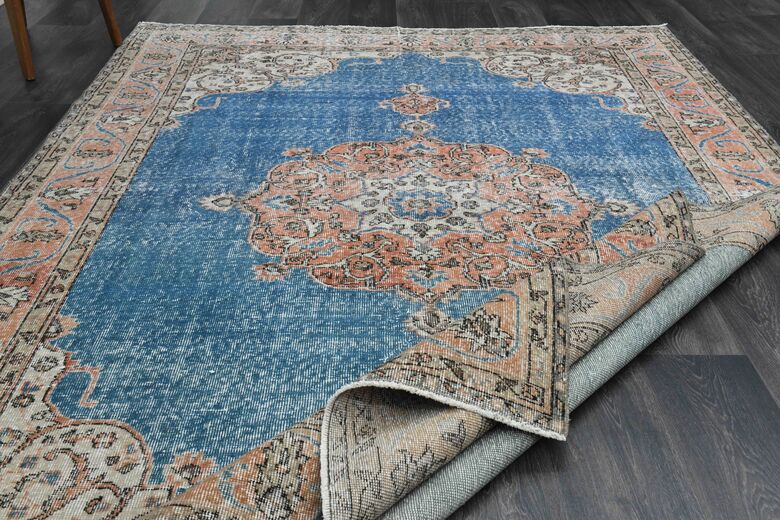 Blue Oriental Vintage Area Rug