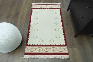 Ikat White Rug - Thumbnail