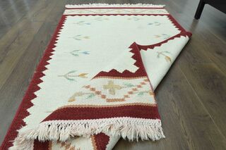 Ikat White Rug - Thumbnail