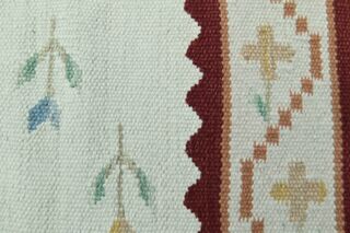 Ikat White Rug - Thumbnail