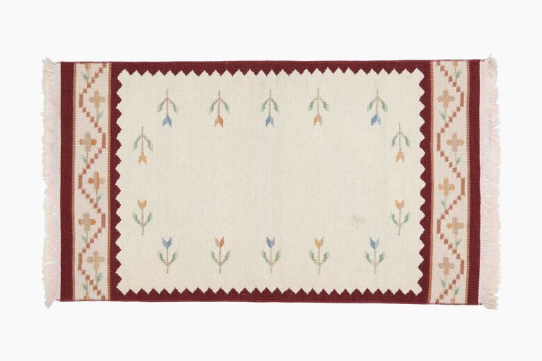 Ikat White Rug