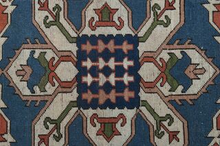 Red & Blue Oriental Vintage Rug - Thumbnail