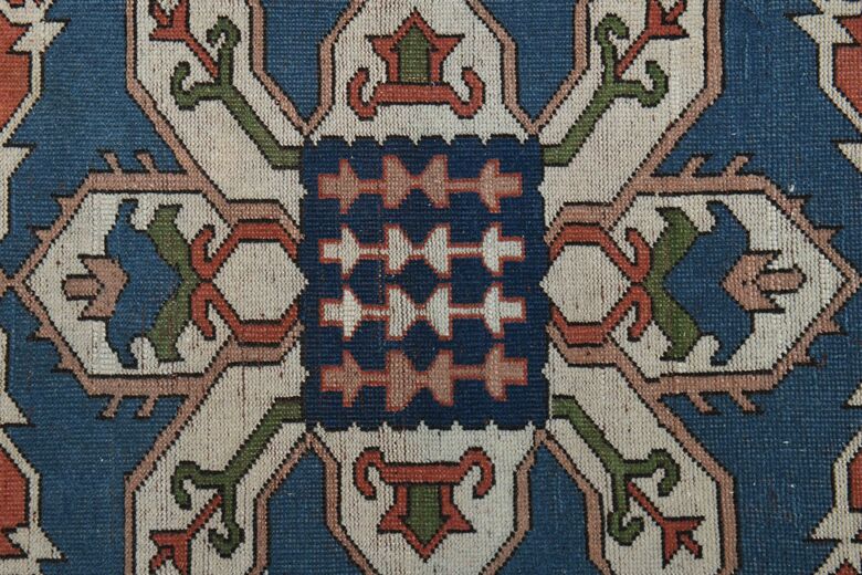 Red & Blue Oriental Vintage Rug