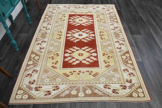 Milas Wool Vintage Rug - Thumbnail