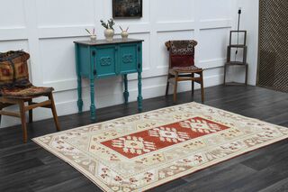 Milas Wool Vintage Rug - Thumbnail