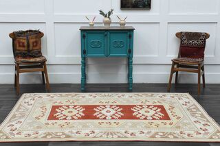 Milas Wool Vintage Rug - Thumbnail