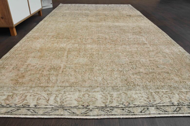 Faded Orange Vintage Rug