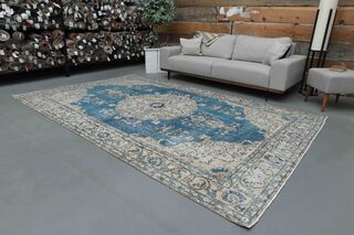 Handmade Vintage Area Rug - Thumbnail