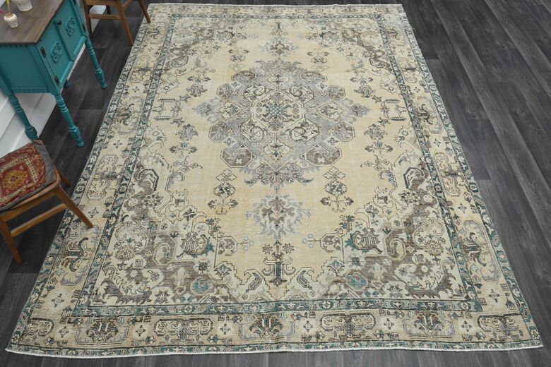 Ecru Oversized Persian Rug