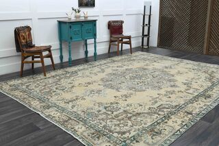 Ecru Oversized Persian Rug - Thumbnail