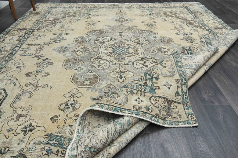 Ecru Oversized Persian Rug