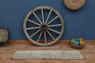 Neutral Vintage Runner Rug - Thumbnail