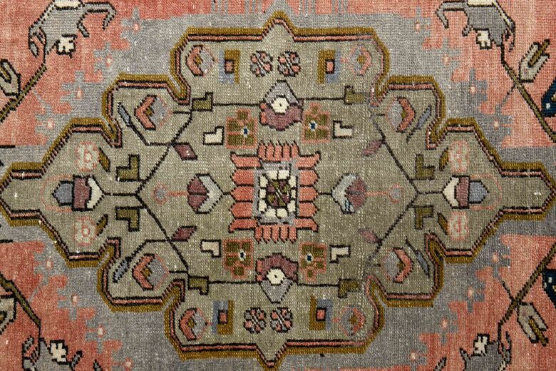 Red Oriental Vintage Area Rug