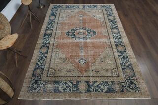 Rustic Vintage Area Rug - Thumbnail