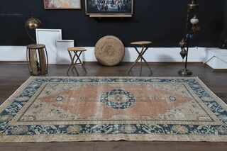 Rustic Vintage Area Rug - Thumbnail