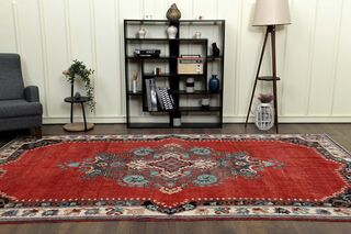 Handmade Vintage Area Rug - Thumbnail