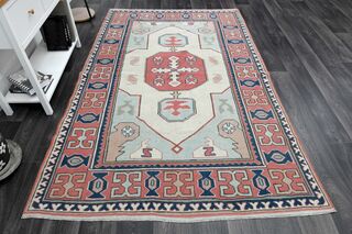 Handmade Vintage Area Rug - Thumbnail