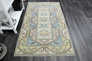 Handmade Vintage Area Rug - Thumbnail