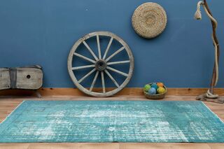 Handmade Vintage Area Rug - Thumbnail