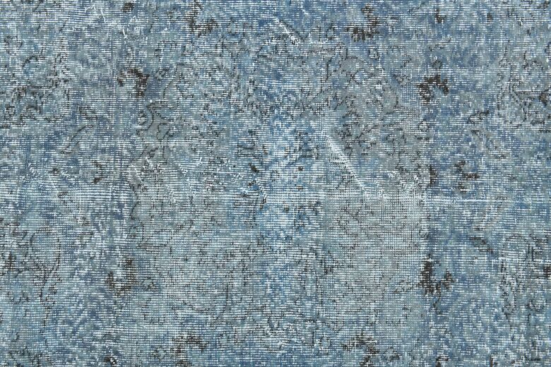 Blue Solid Vintage Rug