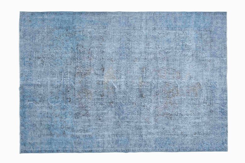 Blue Solid Vintage Rug