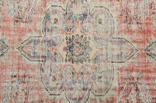 Red Antique Oriental Area Rug - Thumbnail