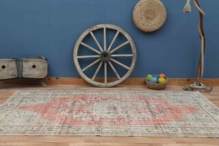 Red Antique Oriental Area Rug - Thumbnail