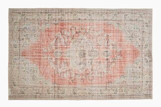 Red Antique Oriental Area Rug - Thumbnail