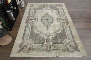 Oushak Vintage Area Rug - Thumbnail