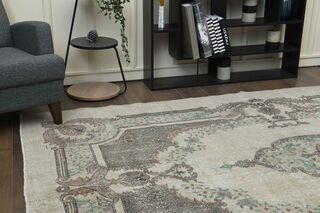 Oushak Vintage Area Rug - Thumbnail