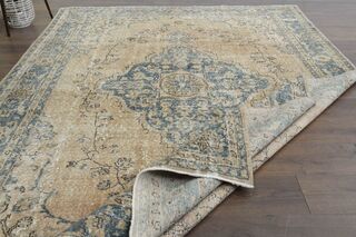 Orange Oriental Vintage Rug - Thumbnail