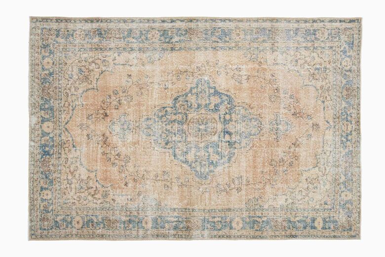 Orange Oriental Vintage Rug