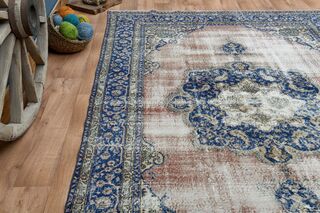 Handmade Vintage Area Rug - Thumbnail