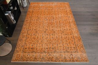 Orange Vintage Area Rug - Thumbnail