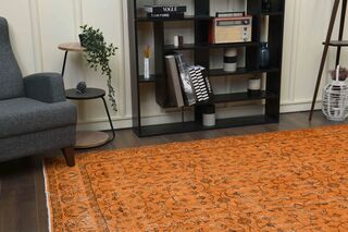 Orange Vintage Area Rug - Thumbnail