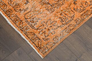 Orange Vintage Area Rug - Thumbnail