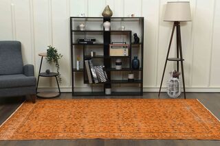 Orange Vintage Area Rug - Thumbnail