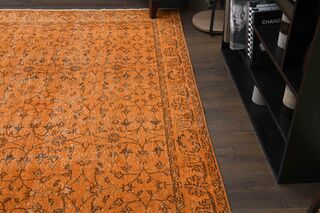 Orange Vintage Area Rug - Thumbnail