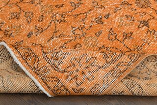 Orange Vintage Area Rug - Thumbnail