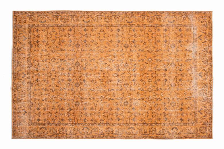 Orange Vintage Area Rug