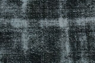 Distressed Black Vintage Area Rug - Thumbnail