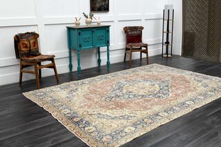 Handmade Vintage Area Rug - Thumbnail