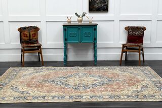 Handmade Vintage Area Rug - Thumbnail