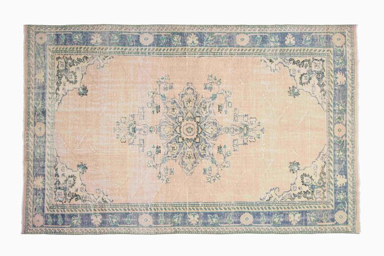 Turkish Oriental Vintage Area Rug