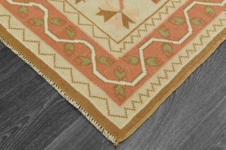 Handwoven Wool Vintage Area Rug - Thumbnail