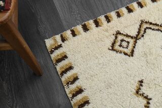 Mohair Tulu Shaggy Vintage Rug - Thumbnail