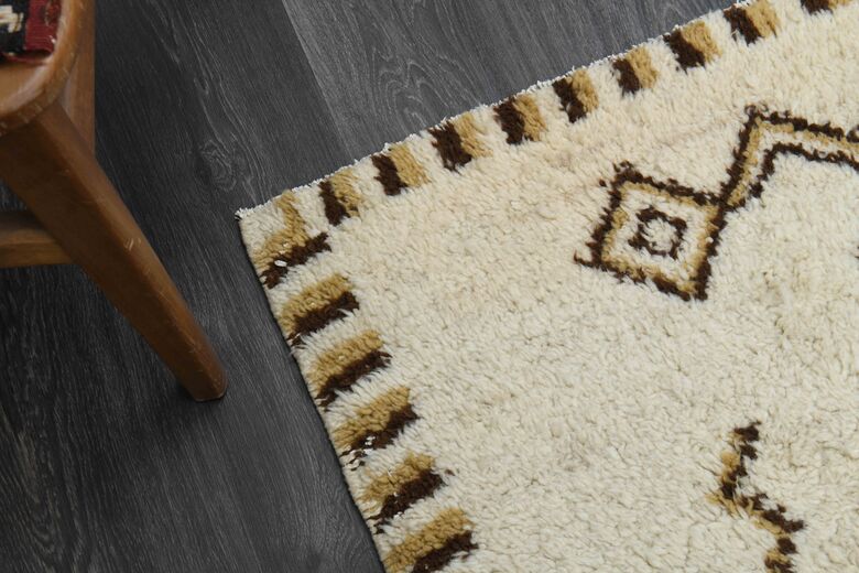 Mohair Tulu Shaggy Vintage Rug