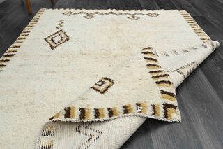 Mohair Tulu Shaggy Vintage Rug - Thumbnail