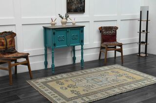 Handmade Vintage Area Rug - Thumbnail